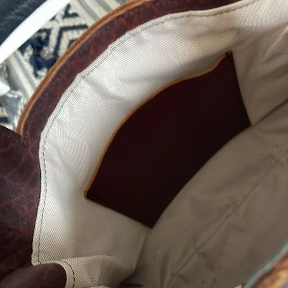 Stone Feather Road Custom Cowhide Leather Bantam Bag - Picture 6 of 9